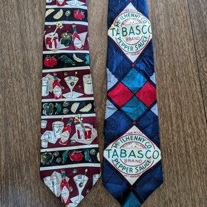 Bundle of 2 "Tobasco" Men's novelty ties